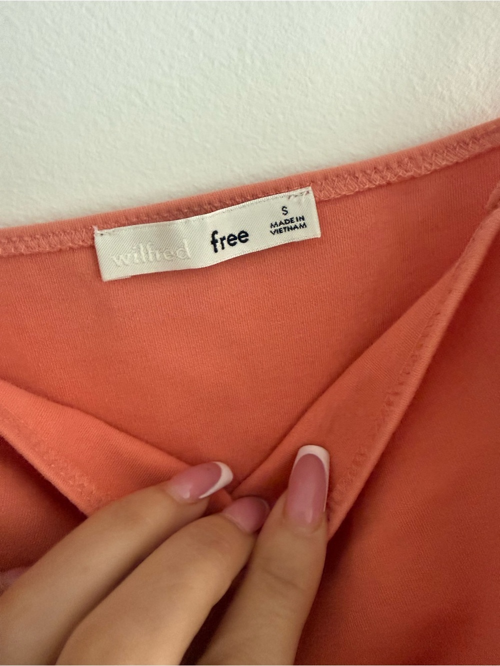 Aritzia Wilfred free rust Spaghetti-Strap One Piece bodysuit size S - Picture 5 of 7